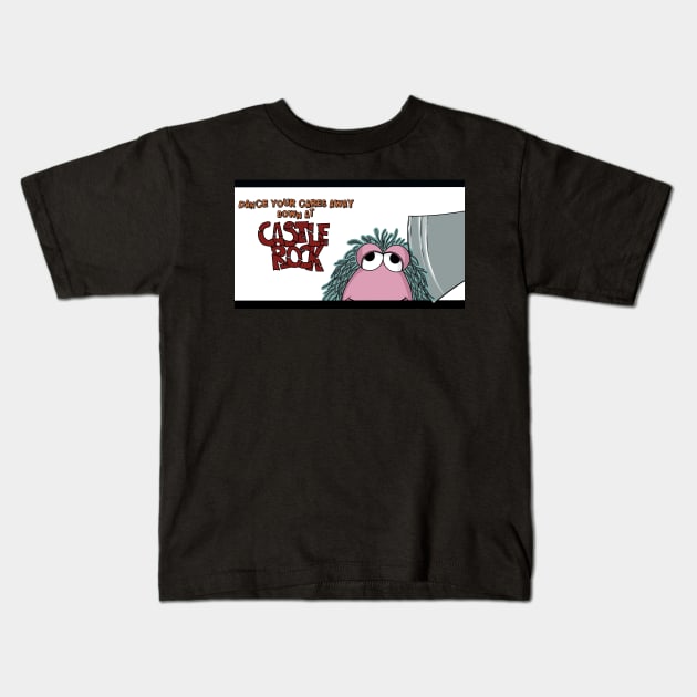 Fragile Rock Castle Rock Kids T-Shirt by jennygormanart